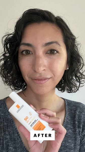 Selfie of Pai after applying La RochePosay Anthelios 50 Mineral Ultra Light Sunscreen